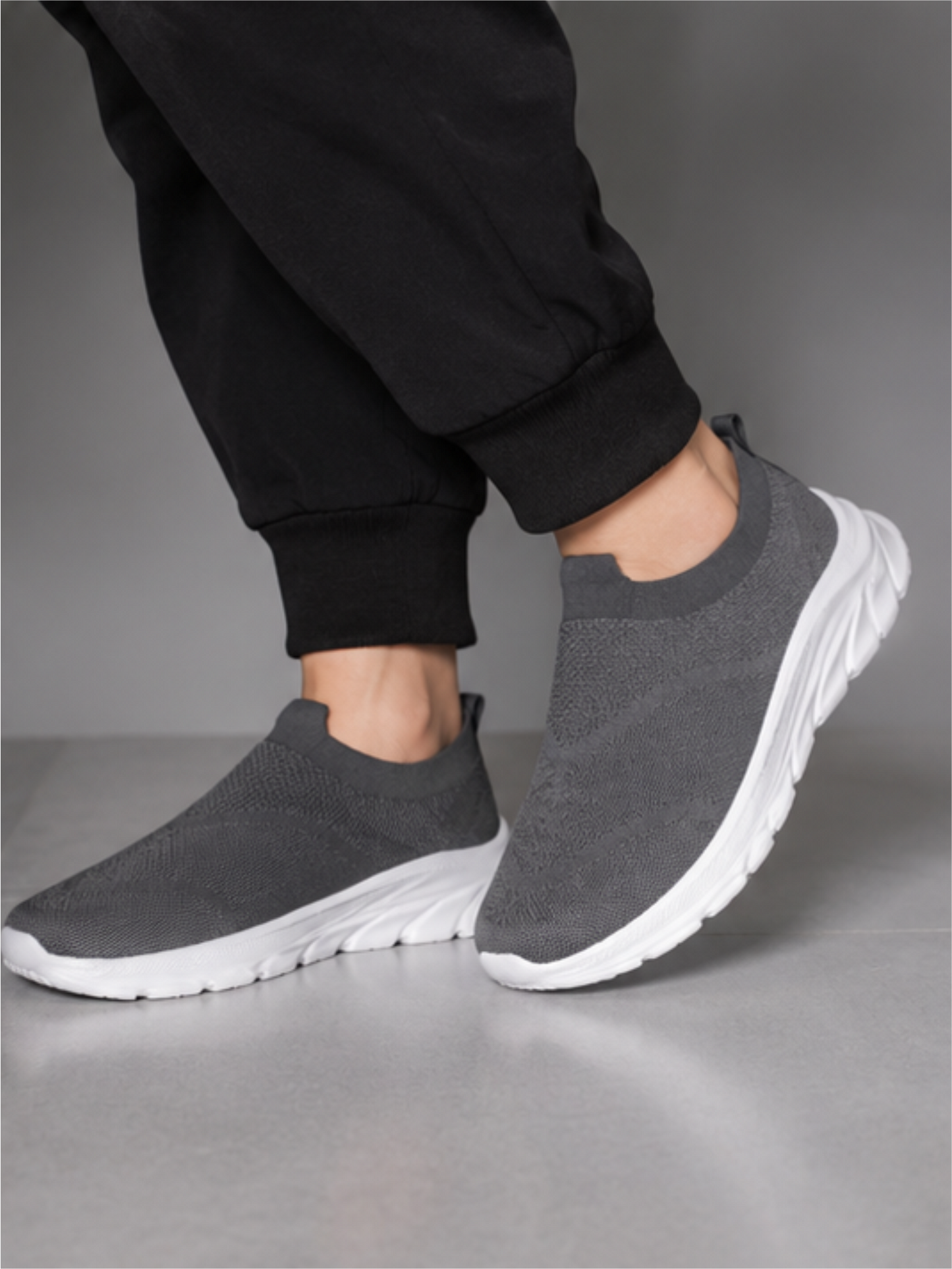 Groviano Comfortable Sneakers Stylish Casual Shoes for Men, Grey