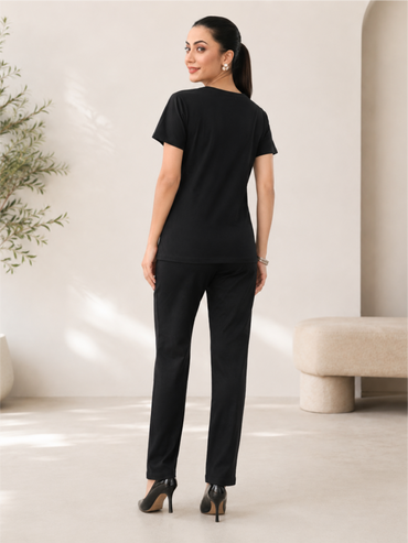Soft Cotton Printed T-Shirt with Matching Pyjama Lounge & Sleepwear Set