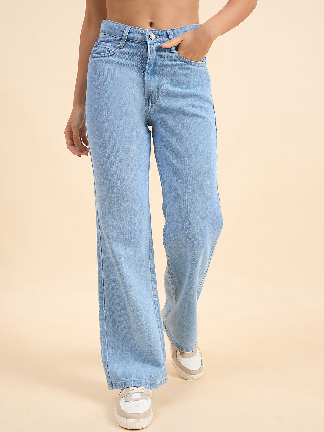 LADIES WIDE LEG DENIM