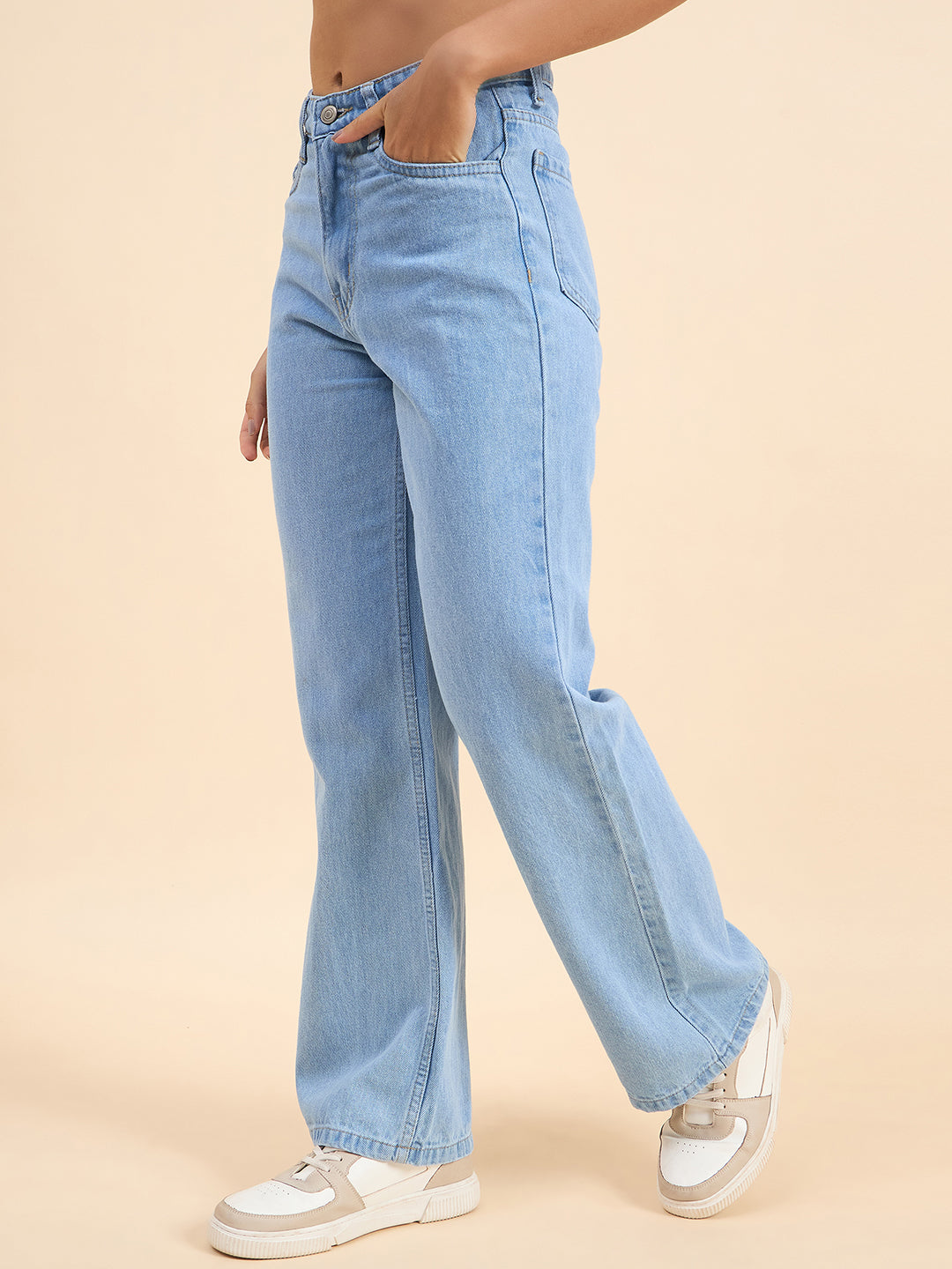 LADIES WIDE LEG DENIM