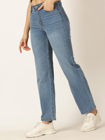 LADIES LEG WIDE DENIM