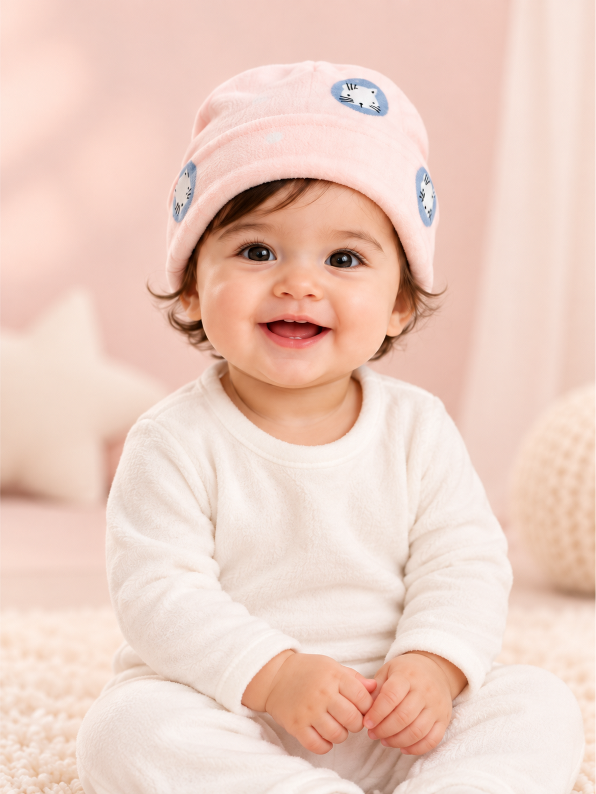 Baby Soft Fleece Unisex  Winter Set with Cap