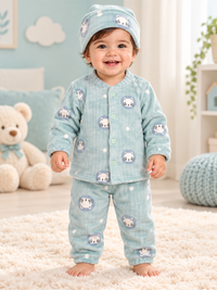 Baby Soft Fleece Unisex  Winter Set with Cap
