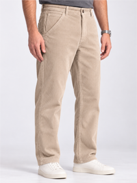 Men Comfort Fit Corduroy Stretchable Trousers