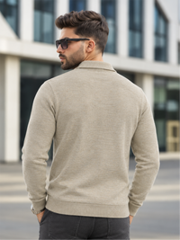 Premium Full-Sleeve Polo Neck Pullover Stylish Casual Wear