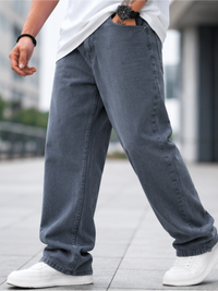 Men's Comfort Fit Stretch Jeans, Gray