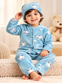 Baby Soft Fleece Unisex  Winter Set with Cap