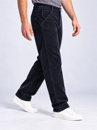 Men Comfort Fit Corduroy Stretchable Trousers