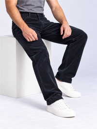 Men Comfort Fit Corduroy Stretchable Trousers