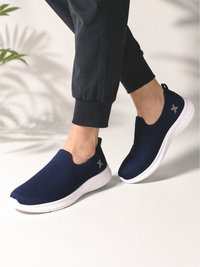 Groviano Comfortable Sneakers Stylish Casual Shoes for Men, Blue