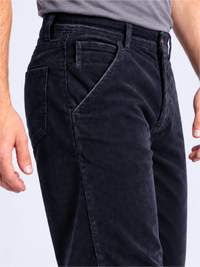 Men Comfort Fit Corduroy Stretchable Trousers