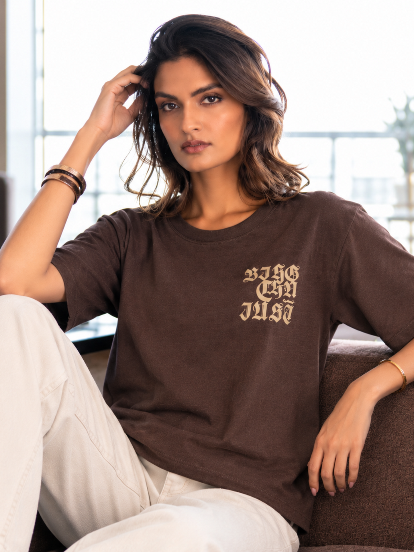 Graphic Printed Oversized Cotton T-Shirt
