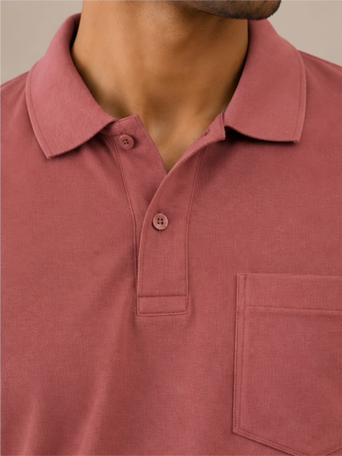 Men's Premium & Polo Neck Half Sleeves Plain with Pocket, Rust