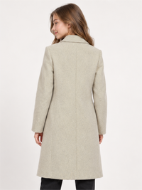 Girls Soft Wool-Feel Formal Winter Coat