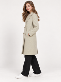 Girls Soft Wool-Feel Formal Winter Coat