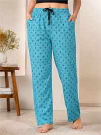 Women’s Comfortable Printed Track-Style Pajama Pants