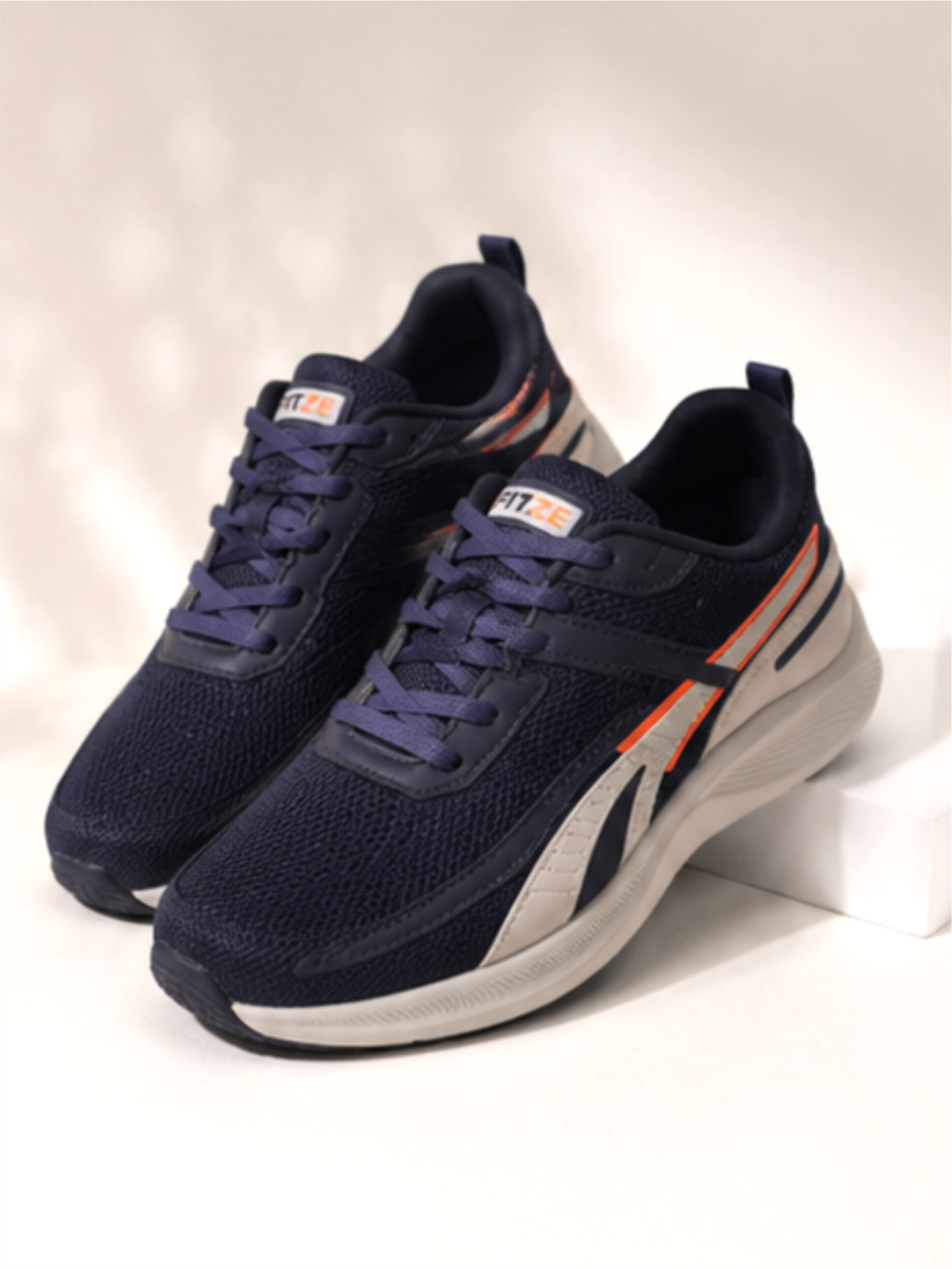 Groviano Trek Run Sports Shoes For Men, Navy Blue