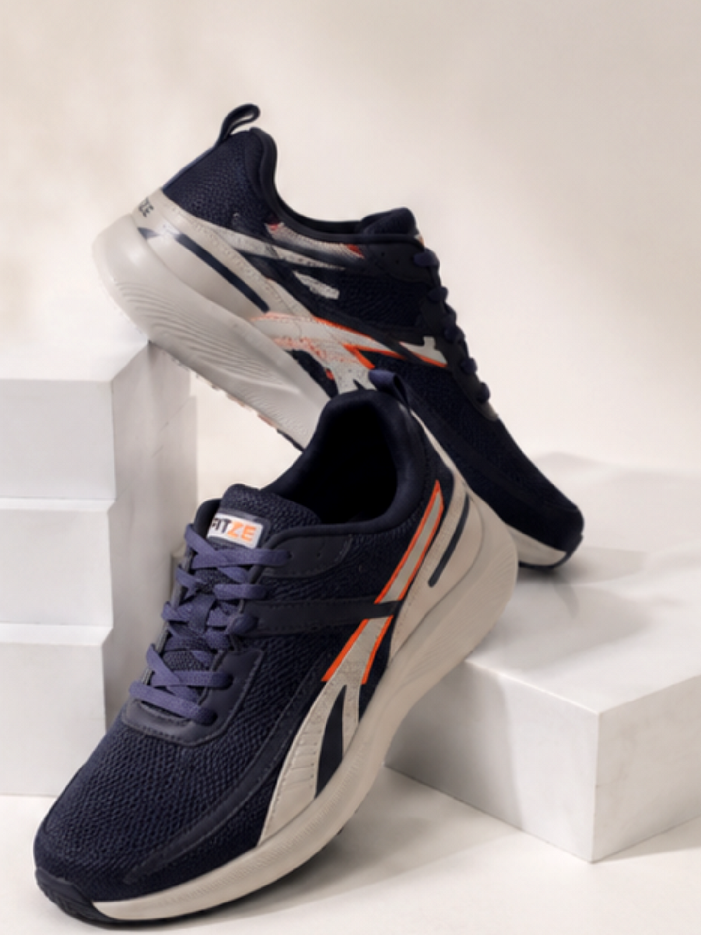 Groviano Trek Run Sports Shoes For Men, Navy Blue