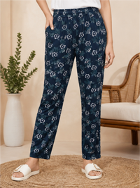 Comfortable Printed Track-Style Pajama Pants