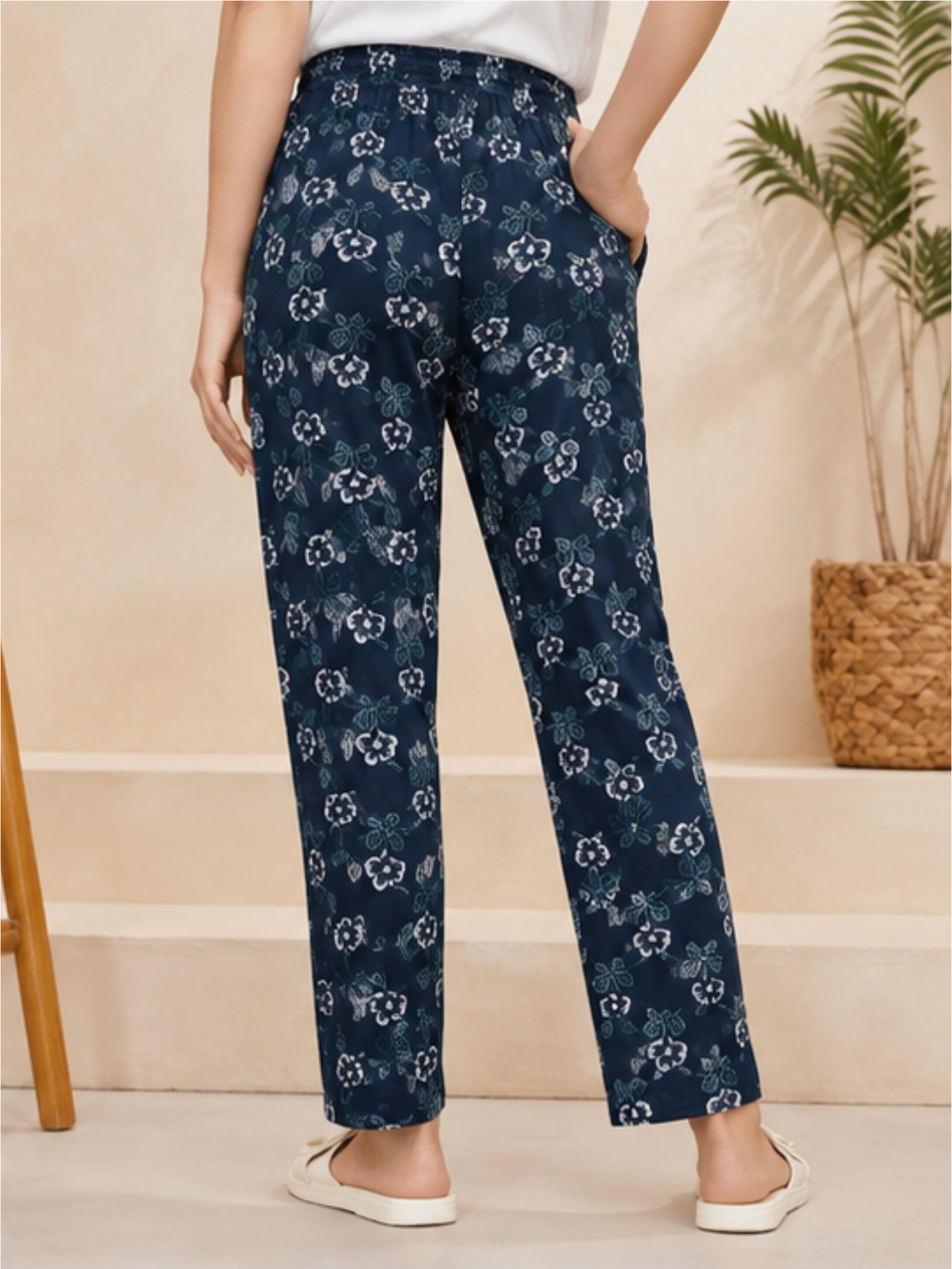 Comfortable Printed Track-Style Pajama Pants