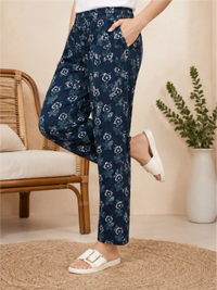 Comfortable Printed Track-Style Pajama Pants