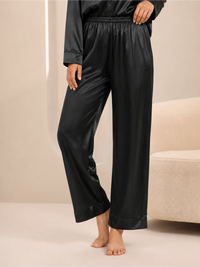 Elegant Soft Satin Night Suit Full Sleeve Shirt with Relaxed Fit Pyjama