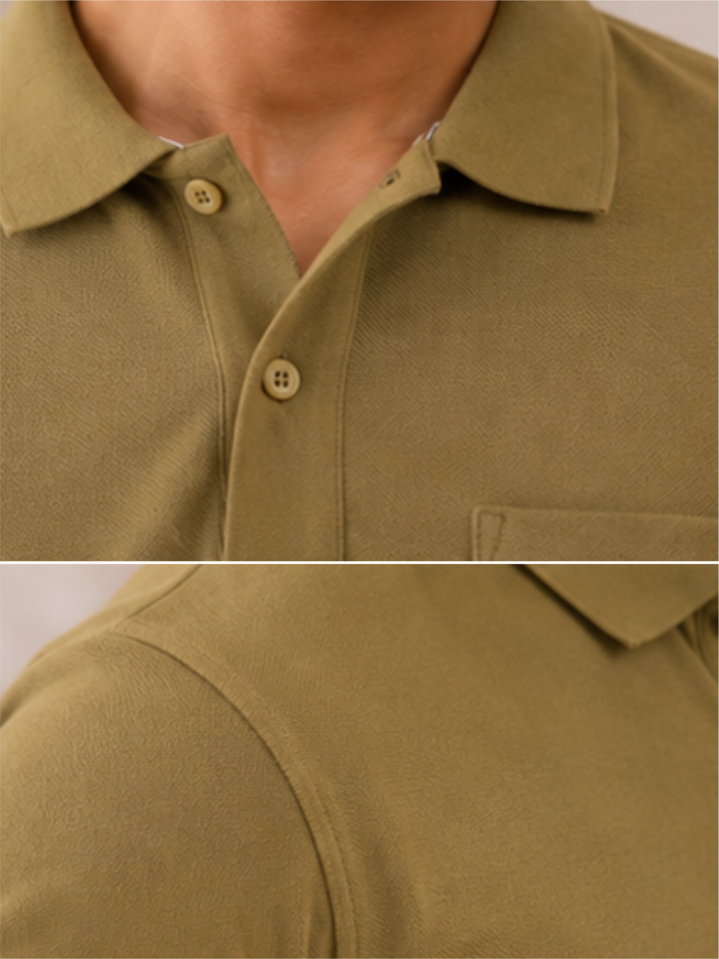 Men's Matty Polo Neck with Packet Half Slivees T-Shirt, Olive Green