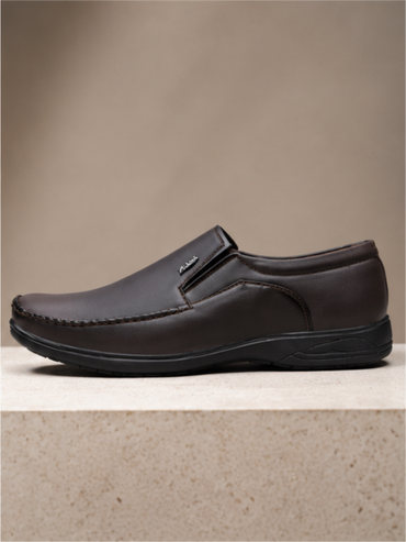 Groviano Leather Daily Slip On Formal Shoes for Men, Brown