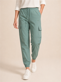 Cotton-Style Cargo Joggers with Multiple Pockets