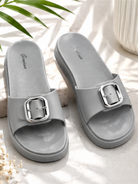 Groviano Soft Sole Fashion Slipper for women , Grey