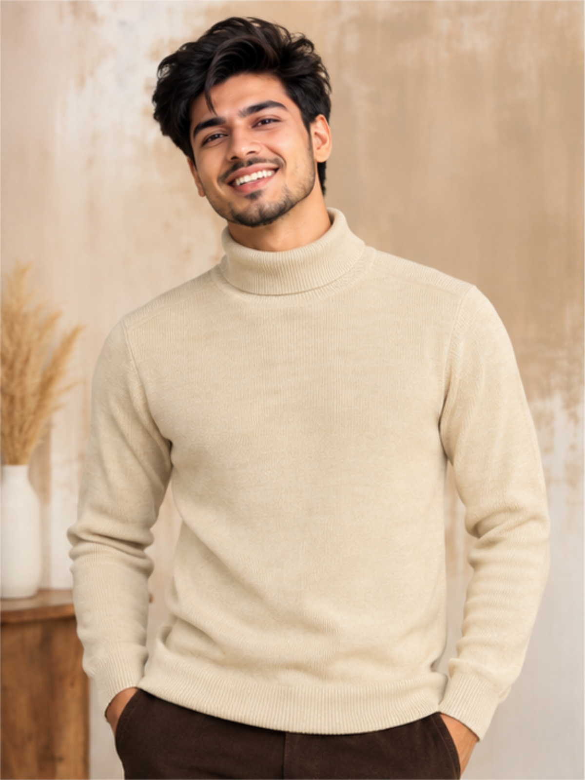Comfort Turtle Neck Slim Fit Pullover