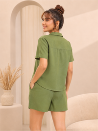 Comfortable Shirt & Shorts Lounge Set for Women