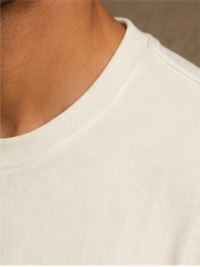Boys Short Sleeves Round Neck Chest Printed Cotton Relaxed Fit T-Shirts, White