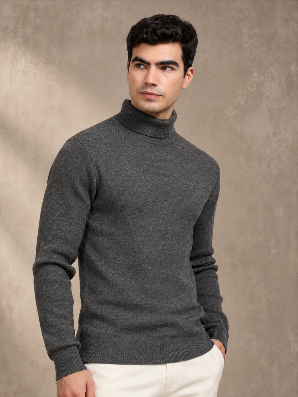 Comfort Turtle Neck Slim Fit Pullover