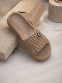 Groviano Flip Flops Soft Comfortable Sliders Slippers, Brown