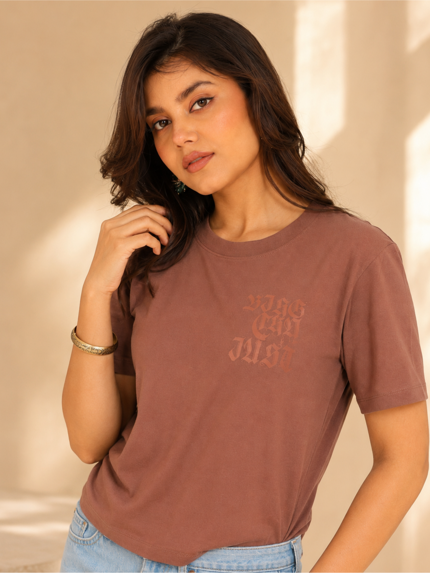 Casual Cotton Round Neck Half Sleeve T-Shirt