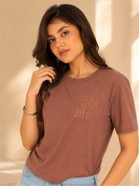 Casual Cotton Round Neck Half Sleeve T-Shirt