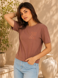 Casual Cotton Round Neck Half Sleeve T-Shirt