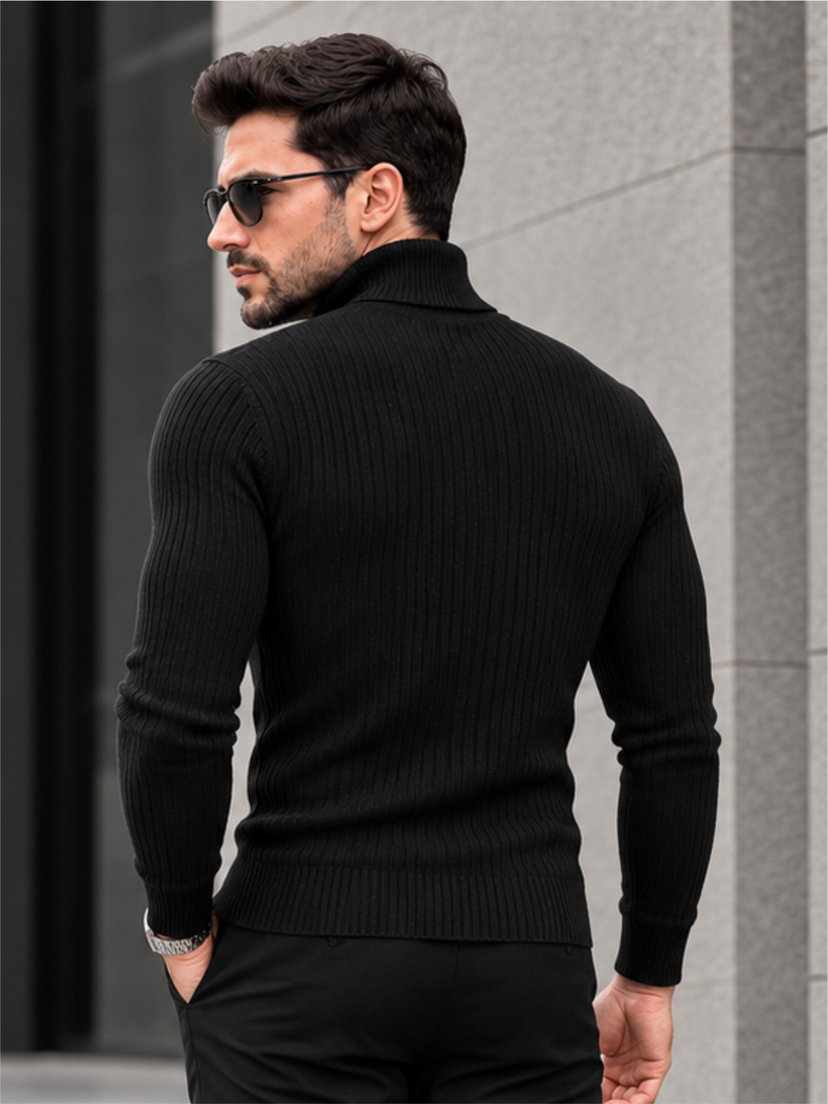 Comfort Turtle Neck Slim Fit Pullover