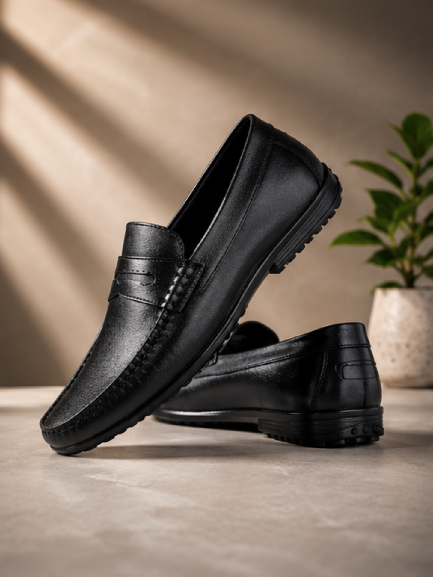 Groviano Stylish & Comfortable Loafers Shoes for Mens, Black