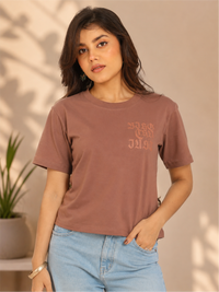 Casual Cotton Round Neck Half Sleeve T-Shirt