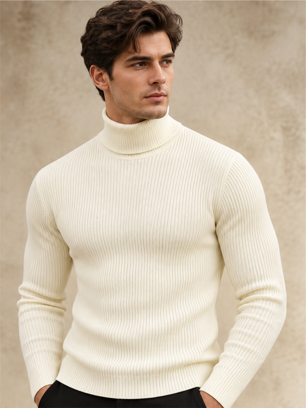 Comfort Turtle Neck Slim Fit Pullover
