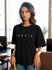 Drop Shoulder Cotton Relaxed Fit Round Neck T-Shirt