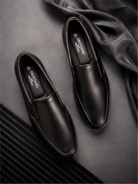 Groviano Slip On Loafer Formal Shoes for Men, Black