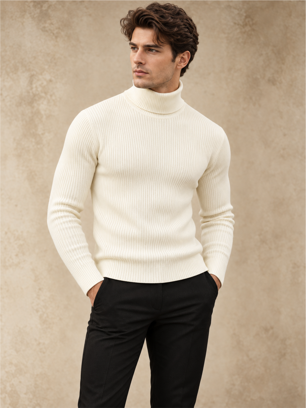 Comfort Turtle Neck Slim Fit Pullover
