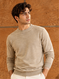 Refined Crew Neck Winter Pullover