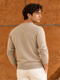 Refined Crew Neck Winter Pullover