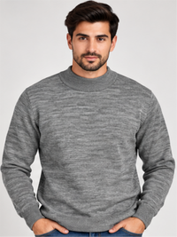 Refined Crew Neck Winter Pullover