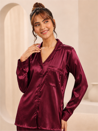 Silky Soft Satin Night Suit with Comfortable Pyjama
