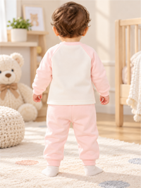 Baby Snug Winter Top Pant Set with Cute Bear Print